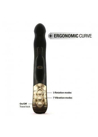 Вибратор-кролик Baby Rabbit Gold 2.0 с ротацией и жемчужным массажем Dorcel (371388627)