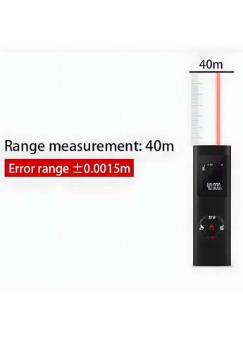 Умный лазерный дальномер 40 м - компактный цифровой измеритель с USB-зарядкой No Brand (370159649)