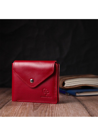 Жіночий гаманець із глянсової натуральної шкіри 16808 Червоний Grande Pelle (292849796)