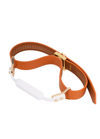 Шкіряний кляп з 2-ма насадками Ball-Gag & Gag-bite Set – Brown Lockink (305589978)