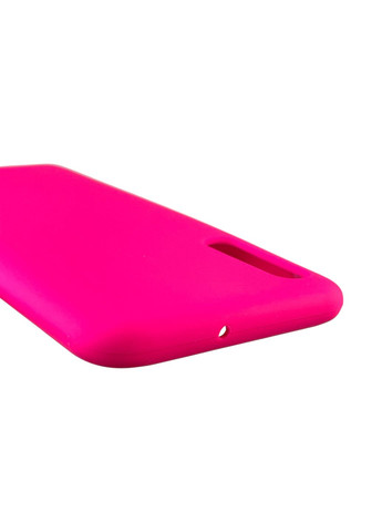 Чохол для Galaxy A50s (SM-A507F) силіконовий з мікрофіброю нековзний на самсунг а50с малиновий Samsung (366389404)