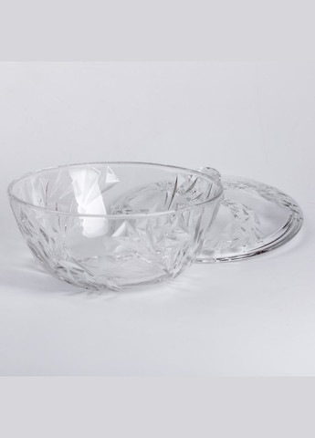 Салатниця скляна з кришкою 24 см під кришталь Yiwu (326599374)