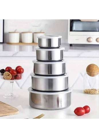 Набір лотків 5шт з нержавіючої сталі Unique (361149724)