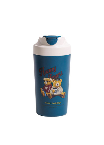 Термочашка Bears 480 мл с керамической колбой, синий Yiwu (363058938)