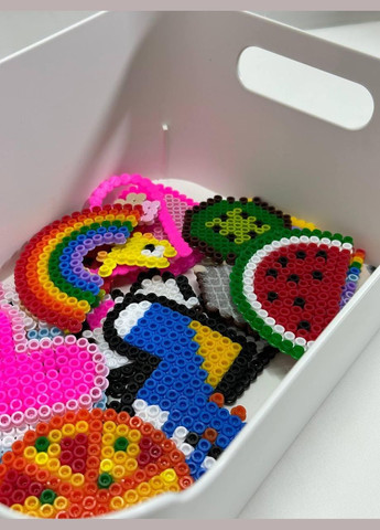 Термомозаика, 4 формы, пинцет. Пастельные цвета IKEA PYSSLA (322832961)