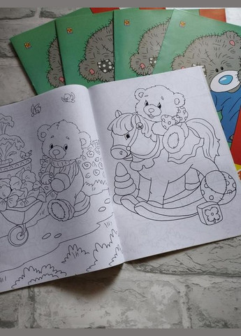 Дитяча розмальовка "Ведмедик Teddi" No Brand (337512158)