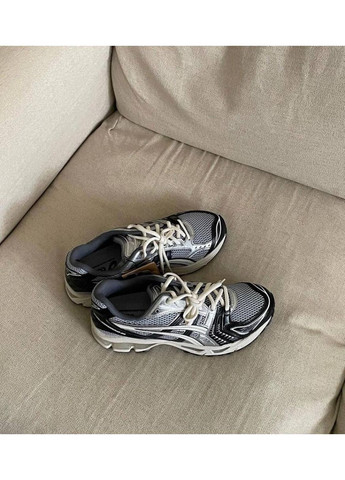 Чорні Осінні кросівки чоловічі asics gel-kayano 14 black silver асікс гель каяно 14 No Brand