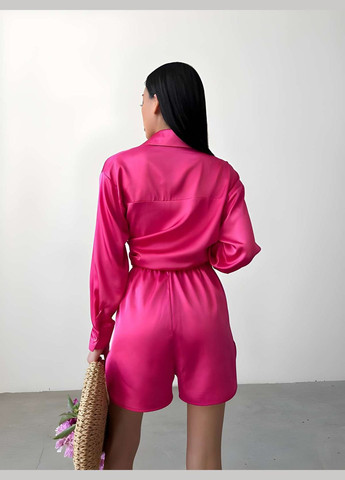 Жіночий якісний літній ніжний зелений костюм у піжамному стилі сорочка короткі шорти і топ No Brand (333143128)