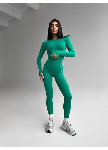 Жіночий фітнес костюм / Жіночий спортивний костюм безшовний PUSH UP / Жіночий комплект для тренувань з топом і лосинами No Brand (367102209)