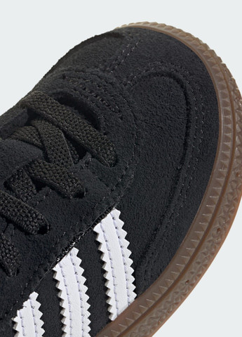 Черные всесезонные кроссовки handball spezial comfort closure elastic lace kids adidas