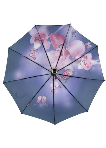Жіноча складна парасолька автомат на 9 спиць з принтом Frei Regen (289977371)