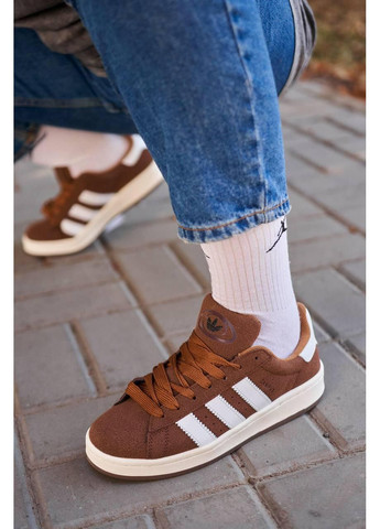 КРОСІВКИ ЖІНОЧІ ADIDAS CAMPUS 00S BROWN АДІДАС КАМПУС No Brand білі демісезони (367176873)