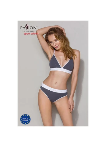 Спортивні трусики-стрінги PS007 PANTIES M, dark grey Passion (391269373)