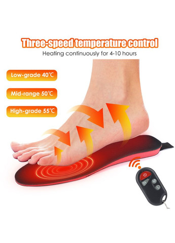 Устілки з підігрівом з вбудованим акумулятором та пультом керування р. чорний (М766069) No Brand (303925129)