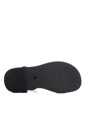 Черные босоножки (1487л) 24pfm