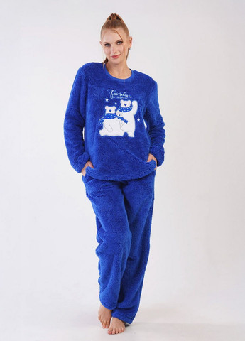 Синя зимня піжама жіноча Vienetta