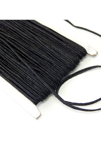 Шнур сутажный, плоский, 3 мм, черный No Brand (341730993)