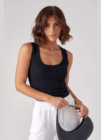 Майка трикотажна в рубчик 241042 Lurex — 299261207