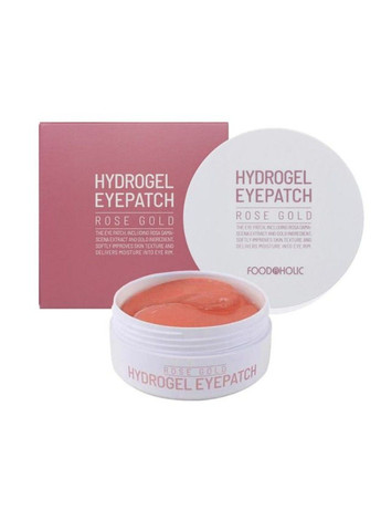 Гідрогелеві патчі для очей з трояндою та золотом Rose Gold Hydrogel Eye Patch FoodAHolic (302899344)