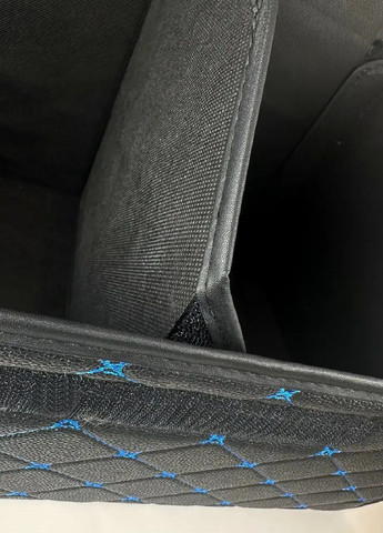 Органайзер кейс сумка в багажник машины автомобиля с ручкой для переноски экокожа 54х32х30 см (477006-Prob) Черный с синим Unbranded (293343322)