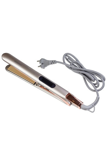 Профессиональная плойка щипцы для выпрямления волос с турмалиновым покрытием GM407 Pro Серебристый Geemy (306716738)