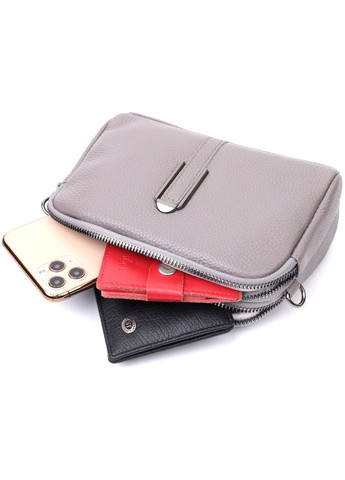 Сумка через плече жіноча на два відділення шкіряна 22278 Vintage (302008996)