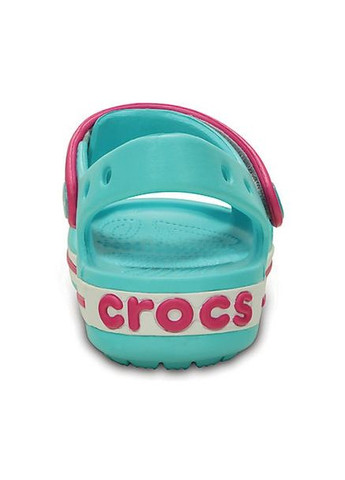 Мятные повседневные сандалии crocband sandal р.6-23-14 см pool/candy pink 12856 Crocs