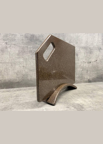 Кухонна дошка на підставці зі штучного каменю Brown Eyes 350*250 мм No Brand (341316391)