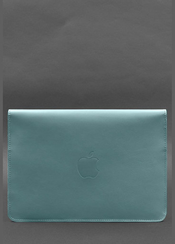 Шкіряний чохол-конверт на магнітах для MacBook Pro 16" Бірюзовий (A-028887) BlankNote (329742991)
