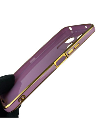 Чехол для Redmi 13 с защитой камеры с золотой окантовкой на сяоми редми 13 черничный gs1 Xiaomi (366230537)