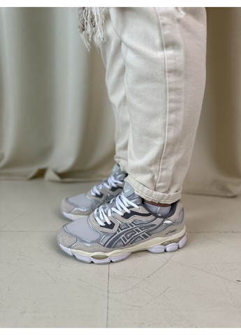 КРОСІВКИ ЖІНОЧІ ASICS GEL NYC BEIGE GREY АСІКС ГЕЛЬ НЮК No Brand сірі демісезони (368858012)