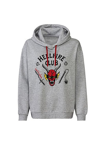 Женский спортивный костюм на флисе серый с капюшоном Netflix Stranger Things (худые+штаны) S,М,L Lidl (366089356)