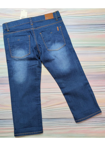 Подростковые джинсовые капри для девочки 11-12 лет Голубые Zy Kids (370606755)