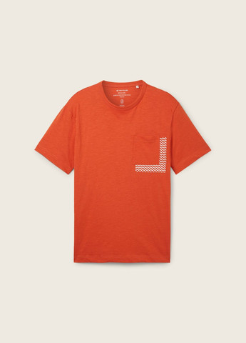 Оранжевая футболка Tom Tailor
