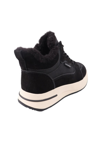 ботинки женские черные натуральный нубук Lifexpert