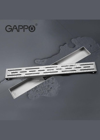 Душевой трап G860071, 70х600 мм, нержавеющая сталь. GAPPO (275335477)