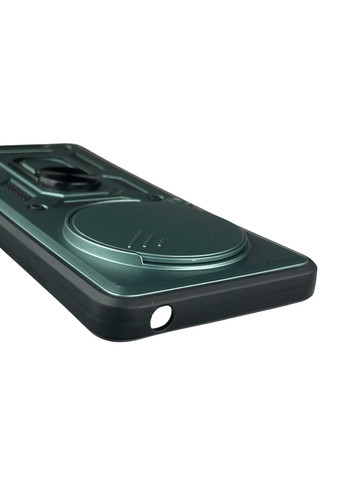 Чехол для Redmi A4 5G бронированный с кольцом со шторкой на сяоми редми а4 5г зелёный rg1 Xiaomi (366386294)