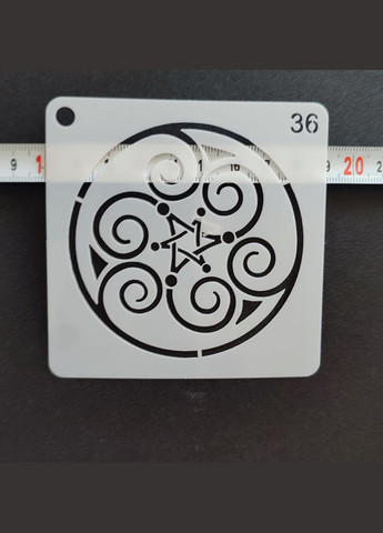 Набор из 6 шт. трафаретов для бодиарта 313233343536 No Brand (302242290)