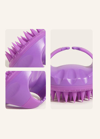 Щітка-шабер масажна для миття волосся та масажу шкіри голови колір м'ятний No Brand (327094750)