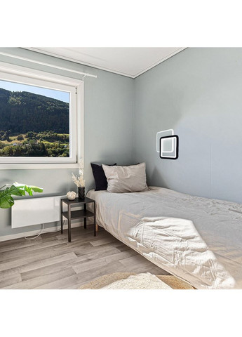 Настенно-потолочный светодиодный светильник бра VIVA 28Вт 2S 250×250×40мм Черно ESLLSE (354298557)