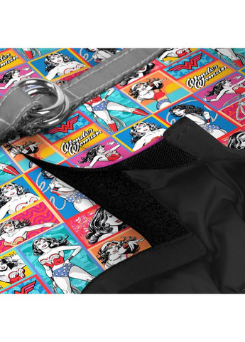 Шлей для собак мягкая Clothes с QR паспортом, рисунок "Чудо-женщина комикс",,В 36-39 см, С 26-28 см WAUDOG (363199594)