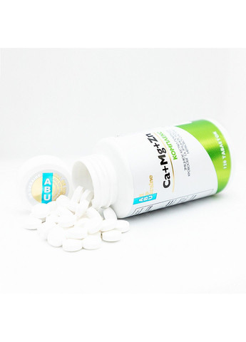 Минеральный комплекс Ca+Mg+Zn, 120 таблеток ABU (All Be Ukraine) (292785595)