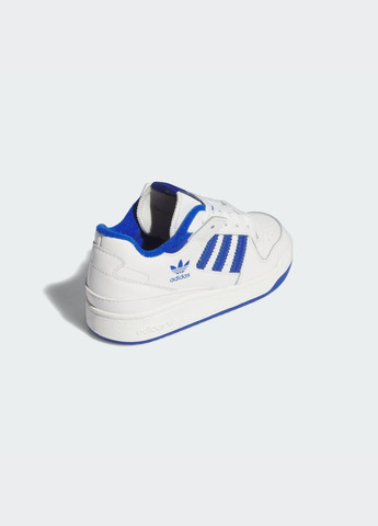 Белые всесезонные кроссовки forum low cl kids adidas