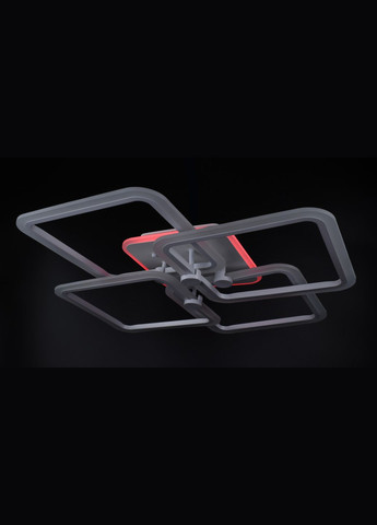 Люстра светодиодная потолочная LED светильник для квартиры на потолок лэд с пультом 26102 Белый 11х64х64 см. Sunnysky (364499704)