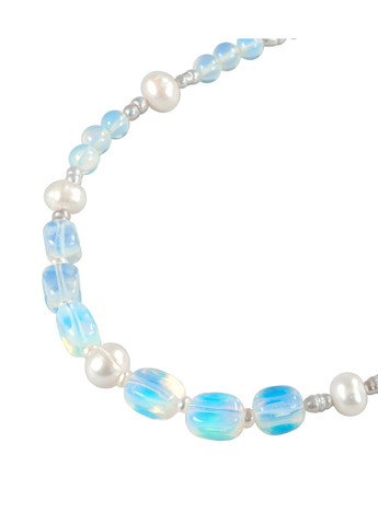 Ожерелье "Лунная верба" Лунный камень, Жемчуг Fursa fashion (370646647)