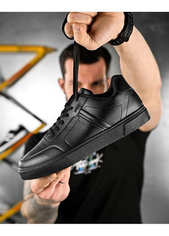 Черные демисезонные мужские кроссовки tiran black No Brand