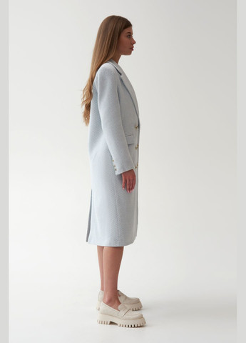 Блакитне демісезонне Пальто класичне, колір блакитний Estro