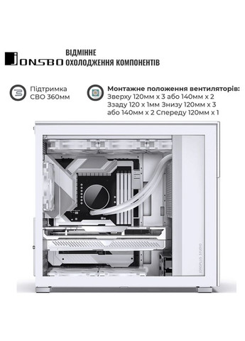 Корпус D41 MESH SC White Jonsbo (313403744)