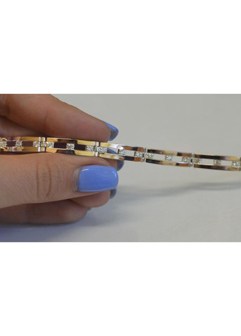 Срібний браслет з золотими вставками Silver Style (367112011)