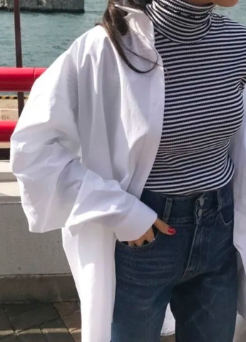 Сорочка жіноча класична Oversize на ґудзиках No Brand (287326702)